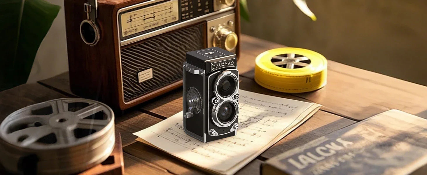 Awesome Dog Vintage Mini Digital Camera - 12MP, 1080P FHD Video Vlogging Portable Camera