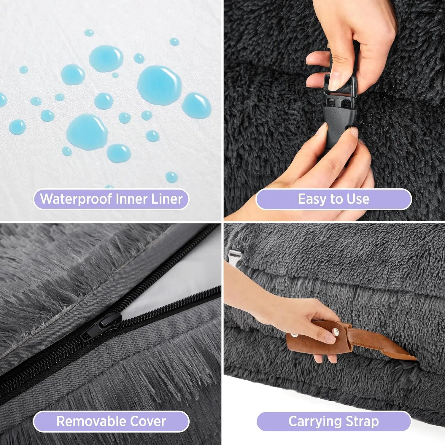 The CloudNest™: 3-in-1 Orthopedic Human Dog Bed