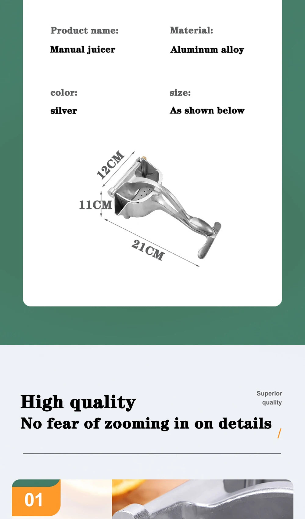 The Awesome Juice Press - Heavy Duty Fruit press for Juicing Fruits and Ricing Veggies