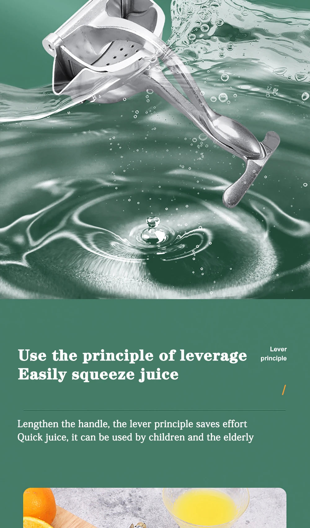 The Awesome Juice Press - Heavy Duty Fruit press for Juicing Fruits and Ricing Veggies