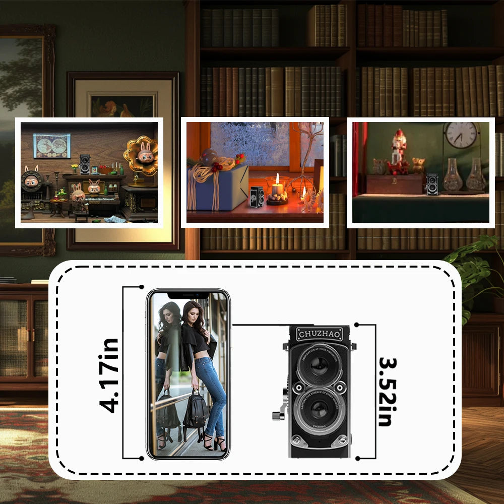 Awesome Dog Vintage Mini Digital Camera - 12MP, 1080P FHD Video Vlogging Portable Camera