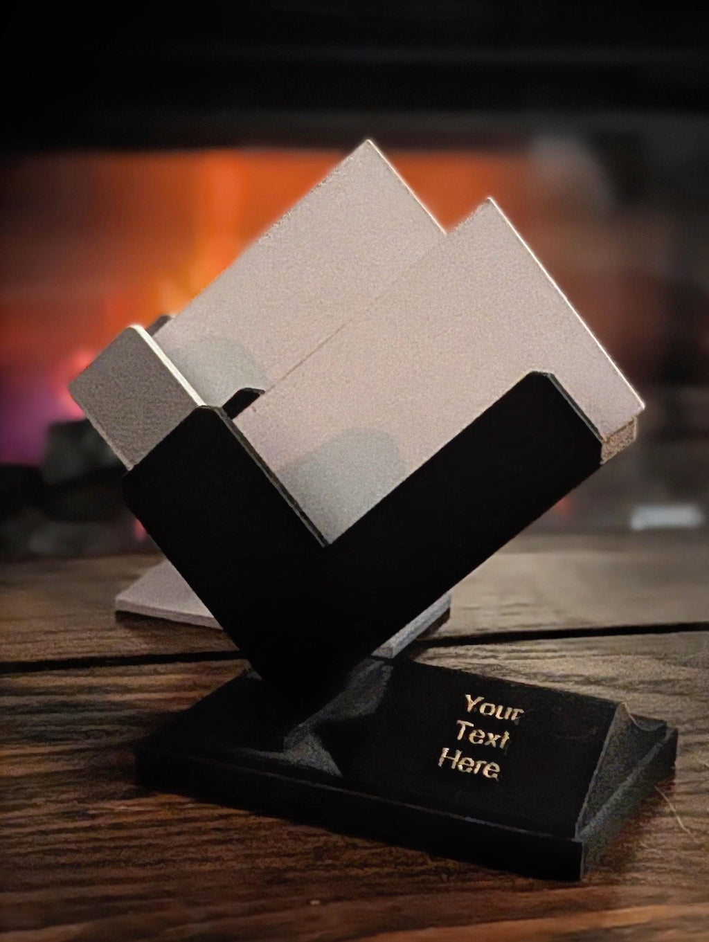Zin3D executive series personalized business card display for high-end corporate gifting.